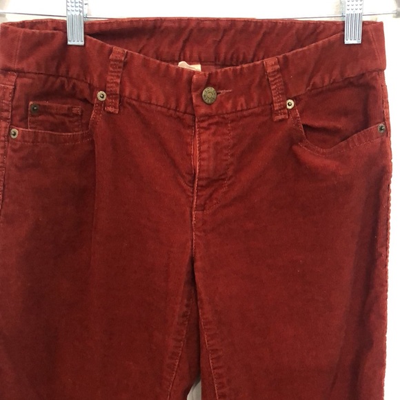 J.Crew Women’s Corduroy Pant Terra-cotta Boot cut Size small Bo ho Autumn core - Picture 3 of 17